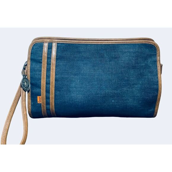 Levi’s Large Denim Clutch/Wristlet - Picture 1 of 8